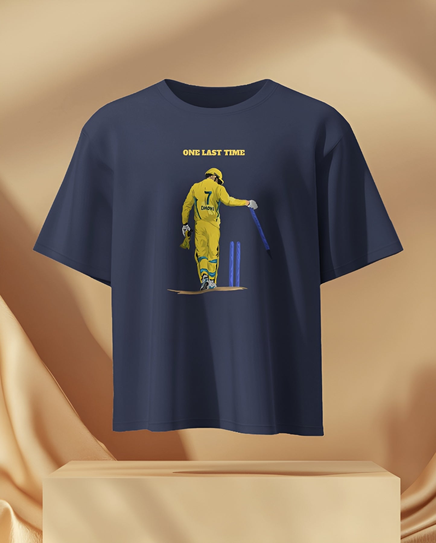 One Last Time - Dhoni CSK IPL T-shirt 🦁
