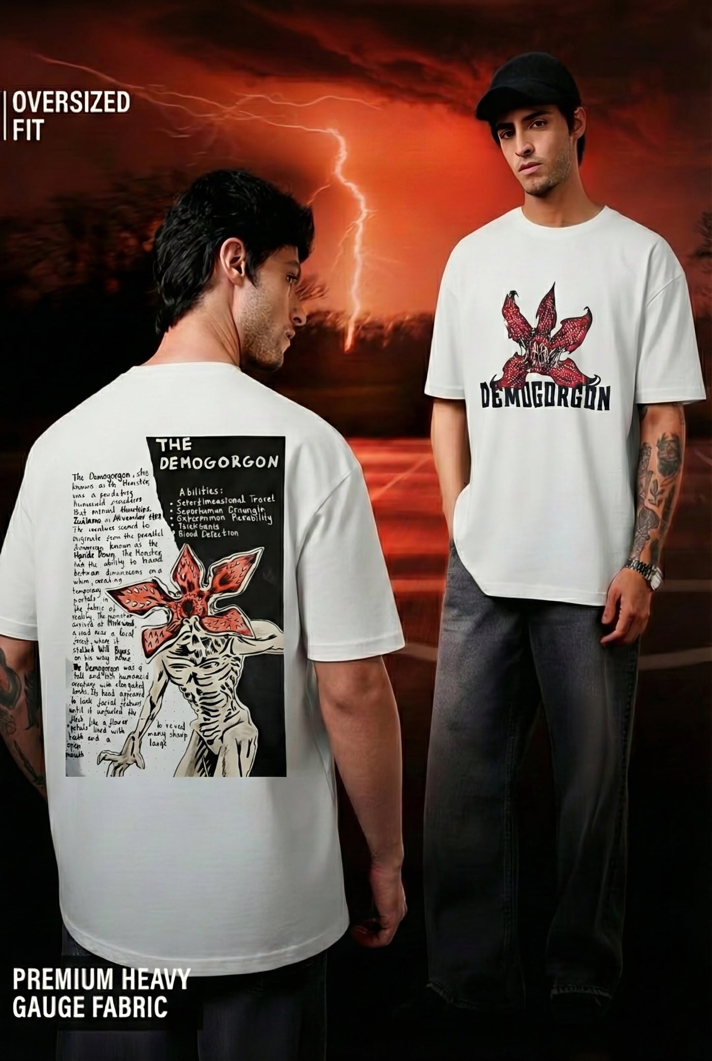 'The Demogorgon' Stranger things Oversized T-Shirt